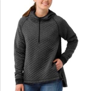 Smartwool Diamond Peak Quilted Pullover | Women's Sz XS | Grey